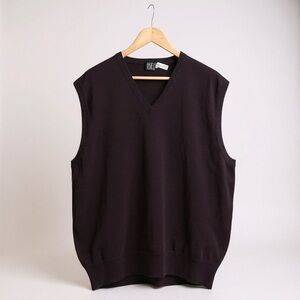 NWT TSE Vintage 90s Y2K Men’s Cashmere Silk Eggplant Sweater Vest Sz XXL Preppy